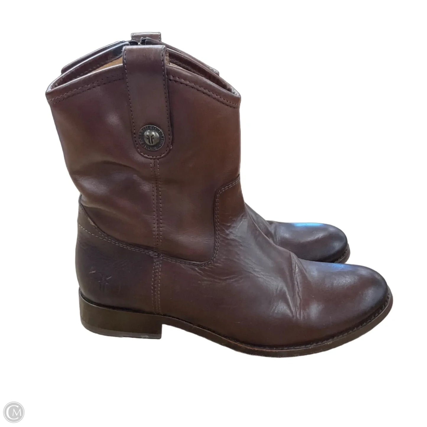 Boots Designer By Frye In Brown, Size: 7