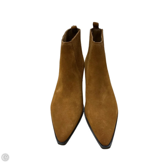 Boots Ankle Flats By Marc Fisher In Brown, Size: 8