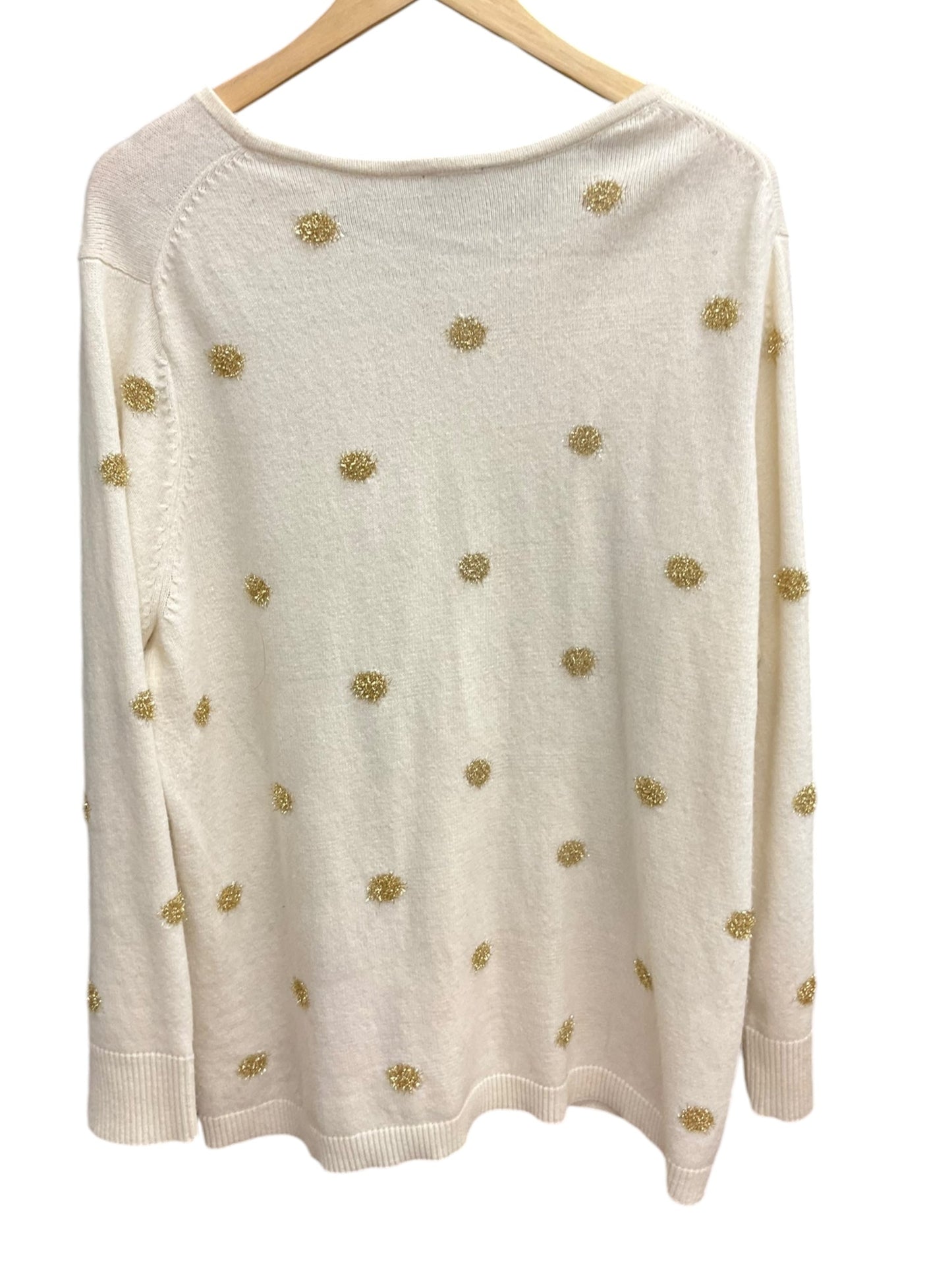 Sweater By Talbots In Cream, Size: 2x