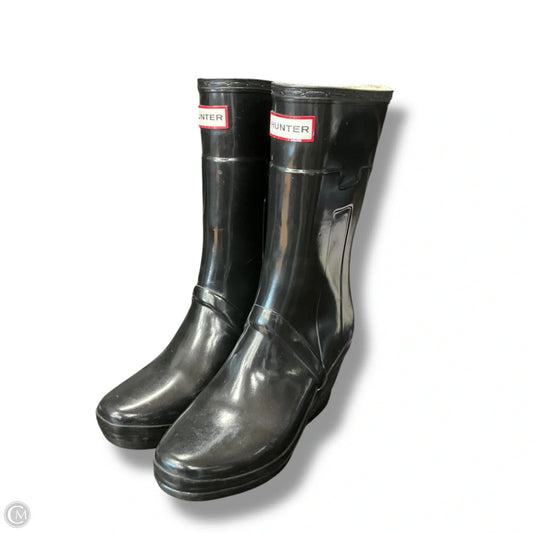 Boots Rain By Hunter In Black, Size: 6