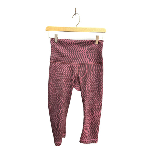 Athletic Capris By Lululemon In Geometric Pattern, Size: M