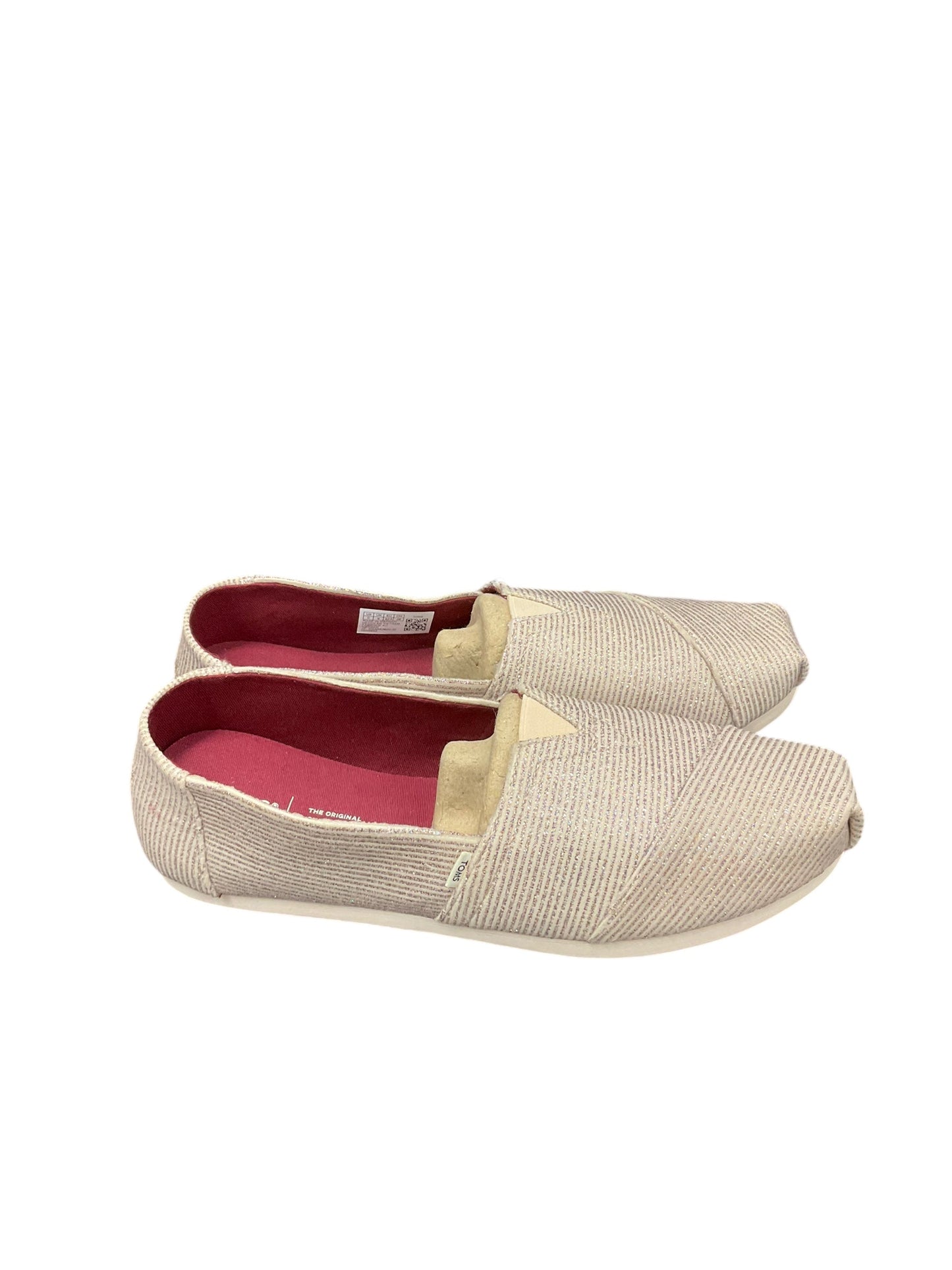 Shoes Flats By Toms In Gold, Size: 11