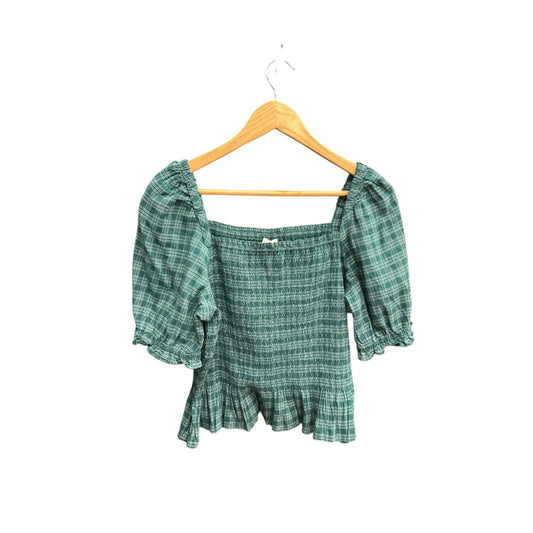 Top Short Sleeve By J. Crew In Green, Size: L