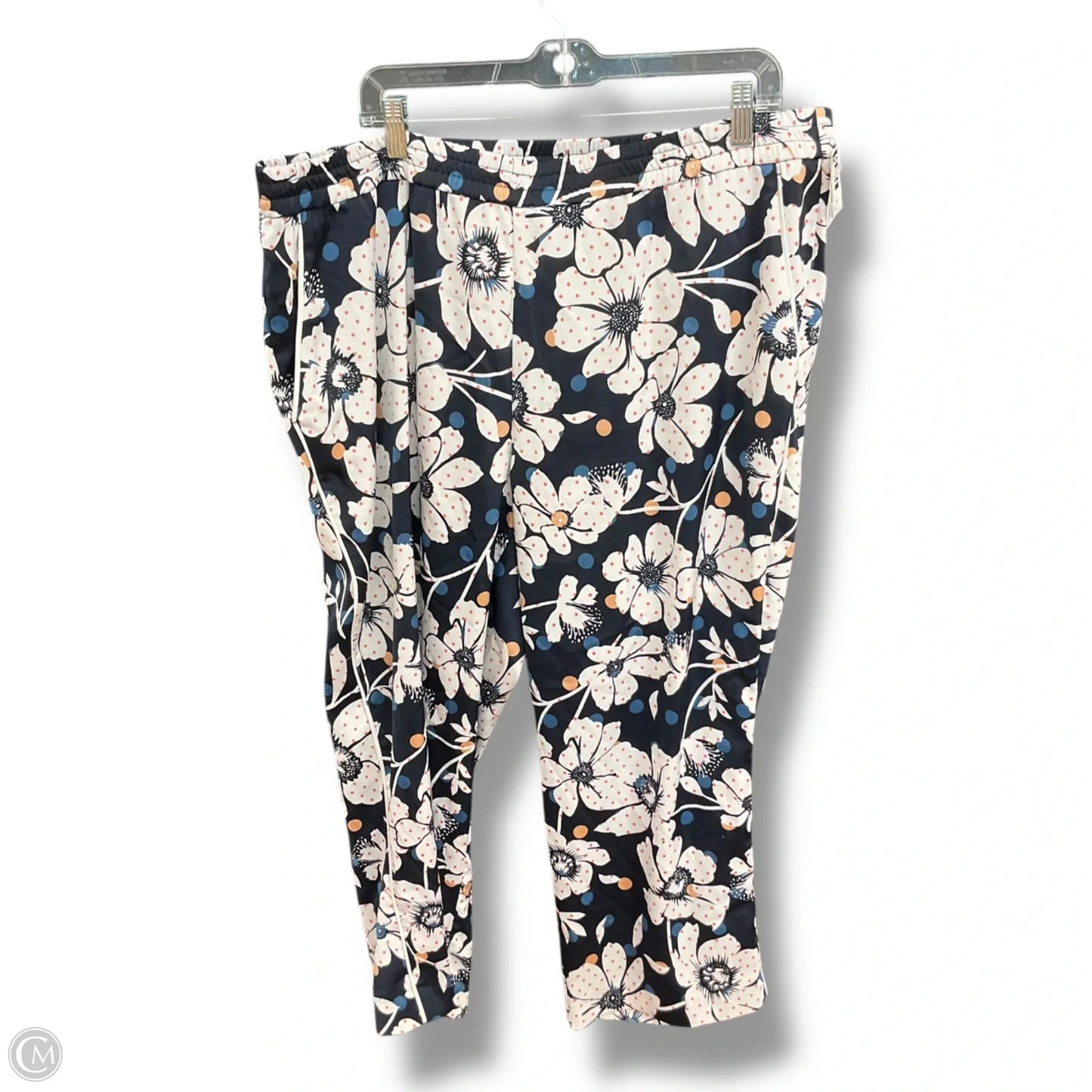 Pants Cropped By Eloquii In Floral Print, Size: 20