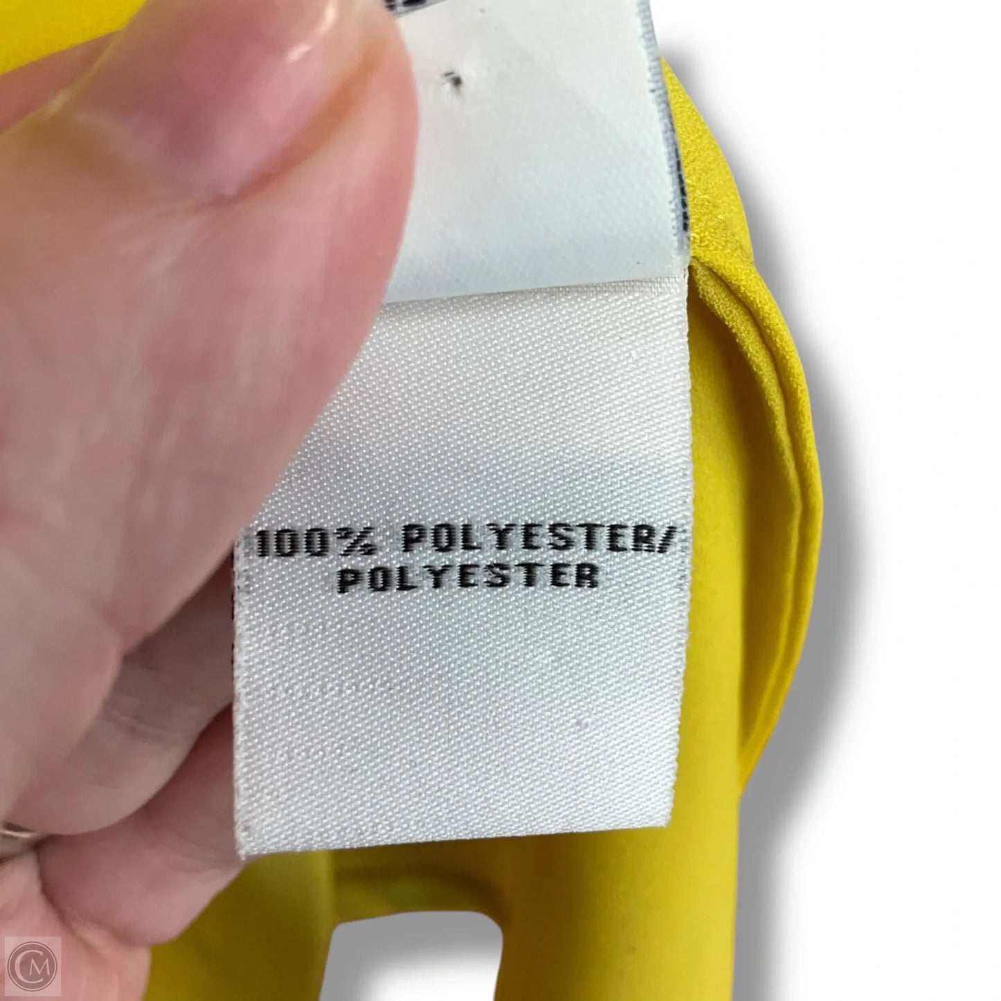 Top Short Sleeve Designer By Diane Von Furstenberg In Yellow, Size: M