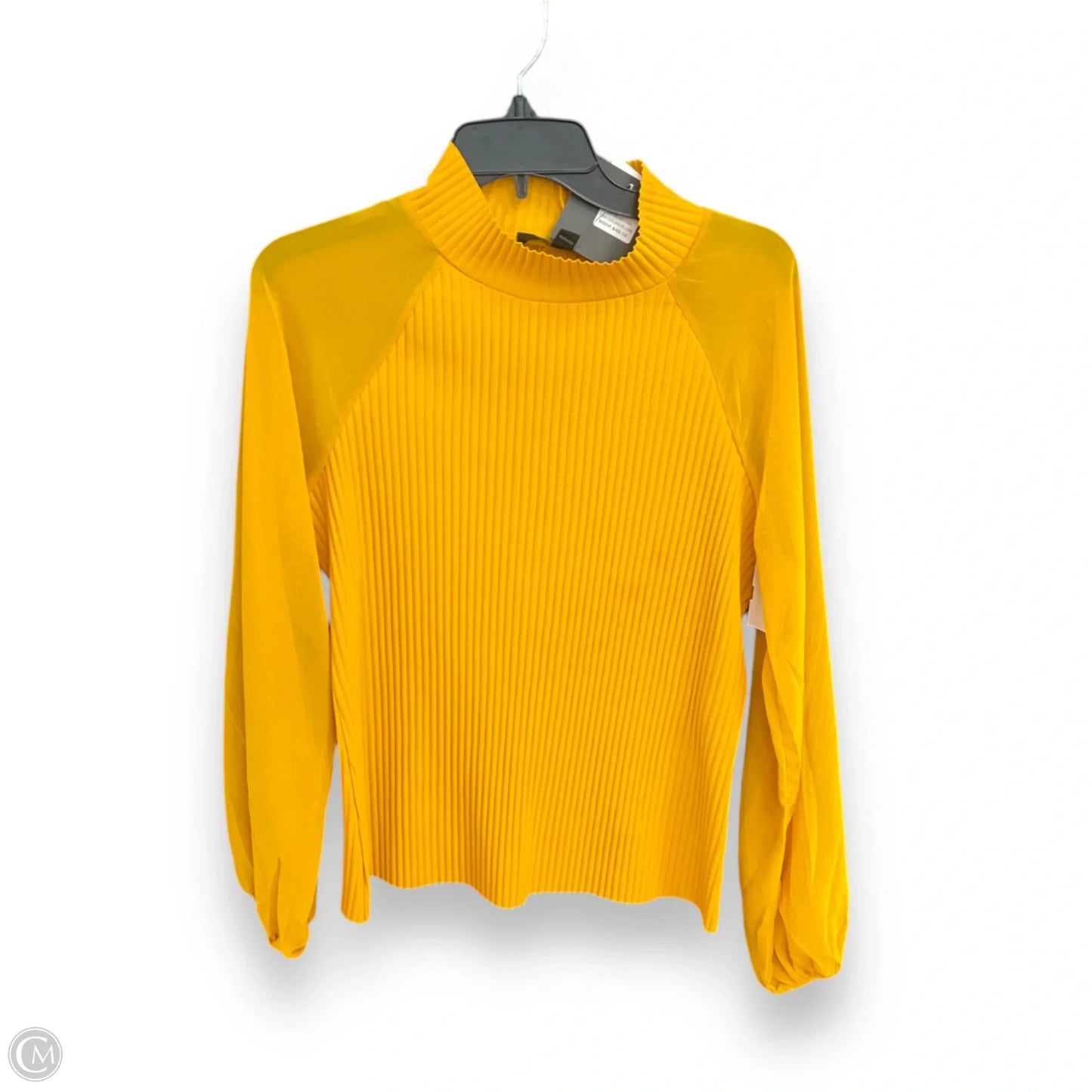 Top Long Sleeve By Marc New York In Yellow, Size: M