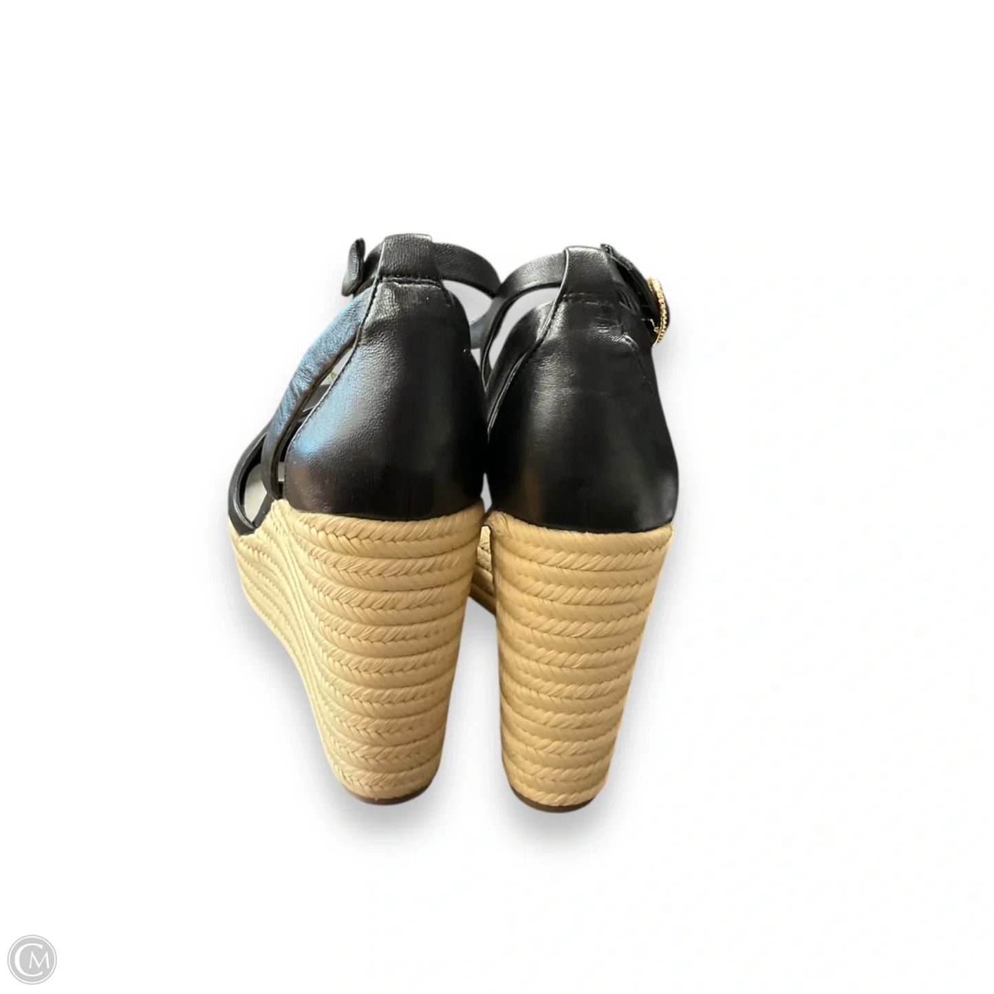 Sandals Heels Wedge By Franco Sarto In Black, Size: 11