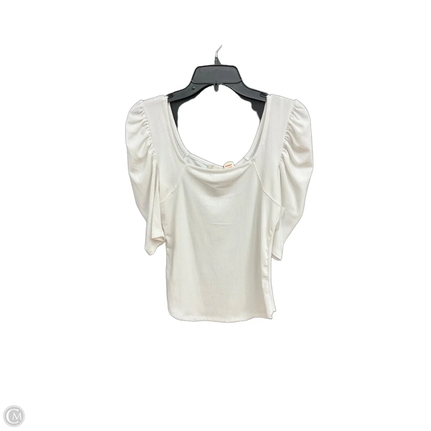 Top Short Sleeve By Clothes Mentor In White, Size: S