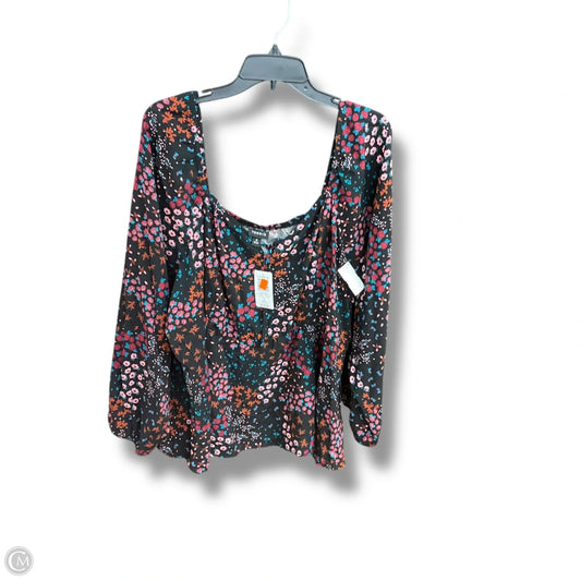 Top Long Sleeve By Torrid In Floral Print, Size: 3x