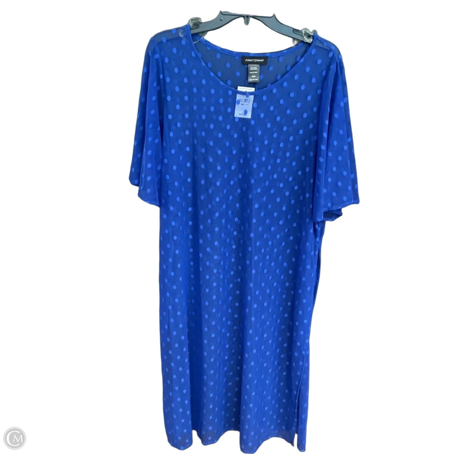 Swimwear Cover-up By Ashley Stewart In Blue, Size: 1x