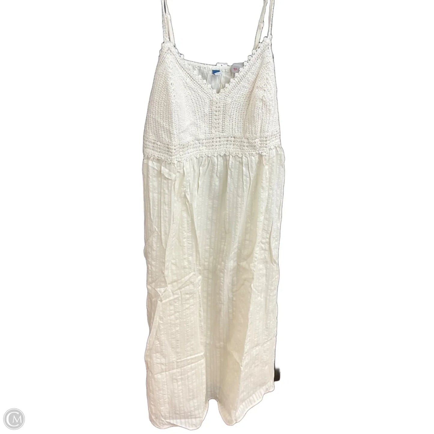Dress Casual Maxi By Old Navy In White, Size: 2x