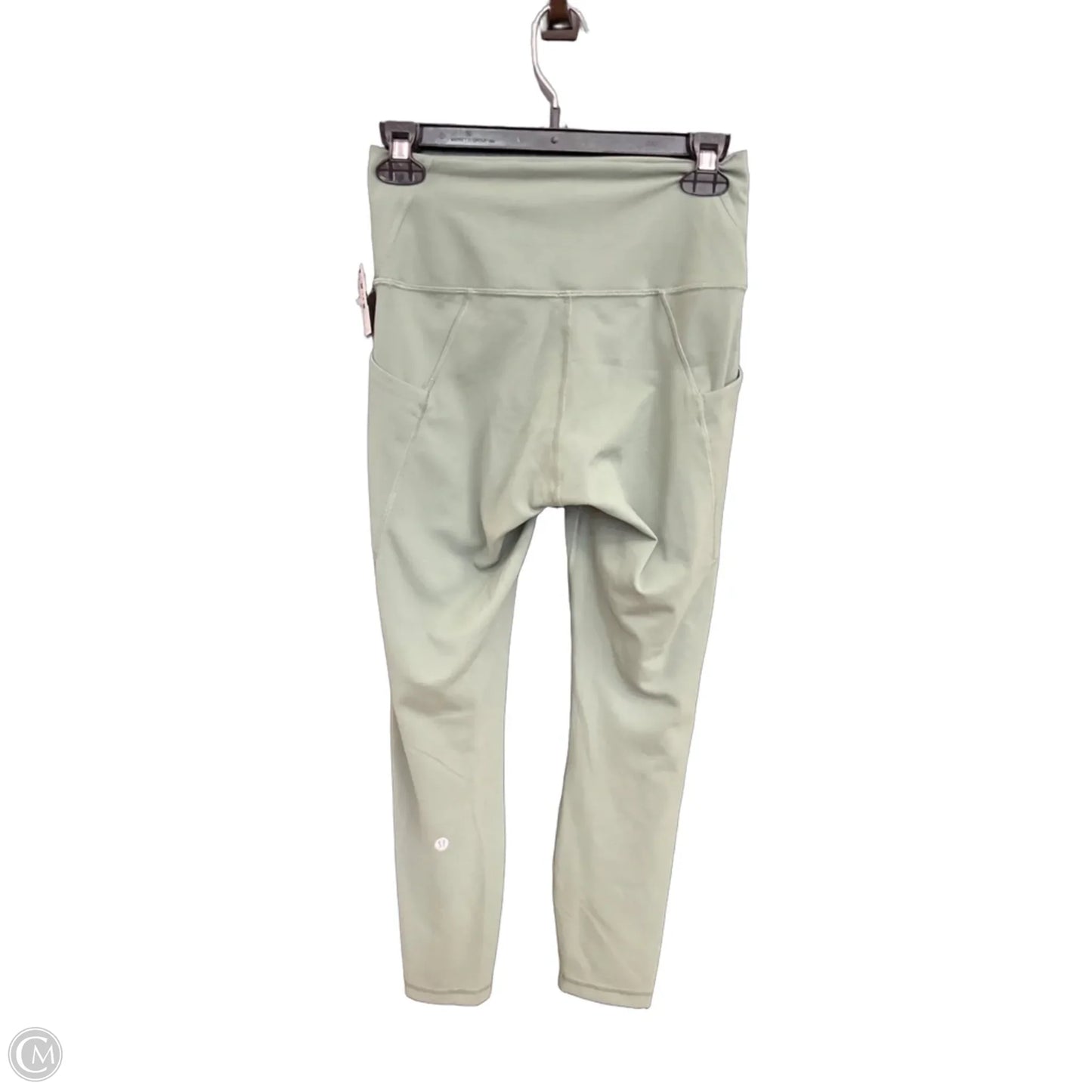 Athletic Leggings By Lululemon In Green, Size: M