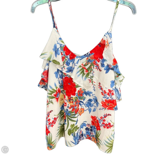 Top Short Sleeve By L Love In Floral Print, Size: L