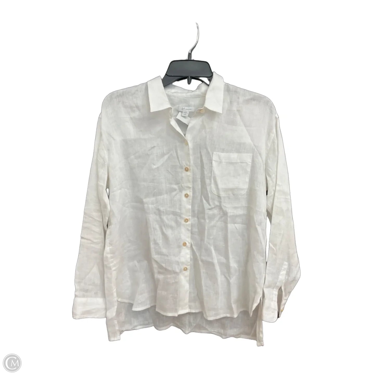 Blouse Long Sleeve By J. Jill In White, Size: Sp