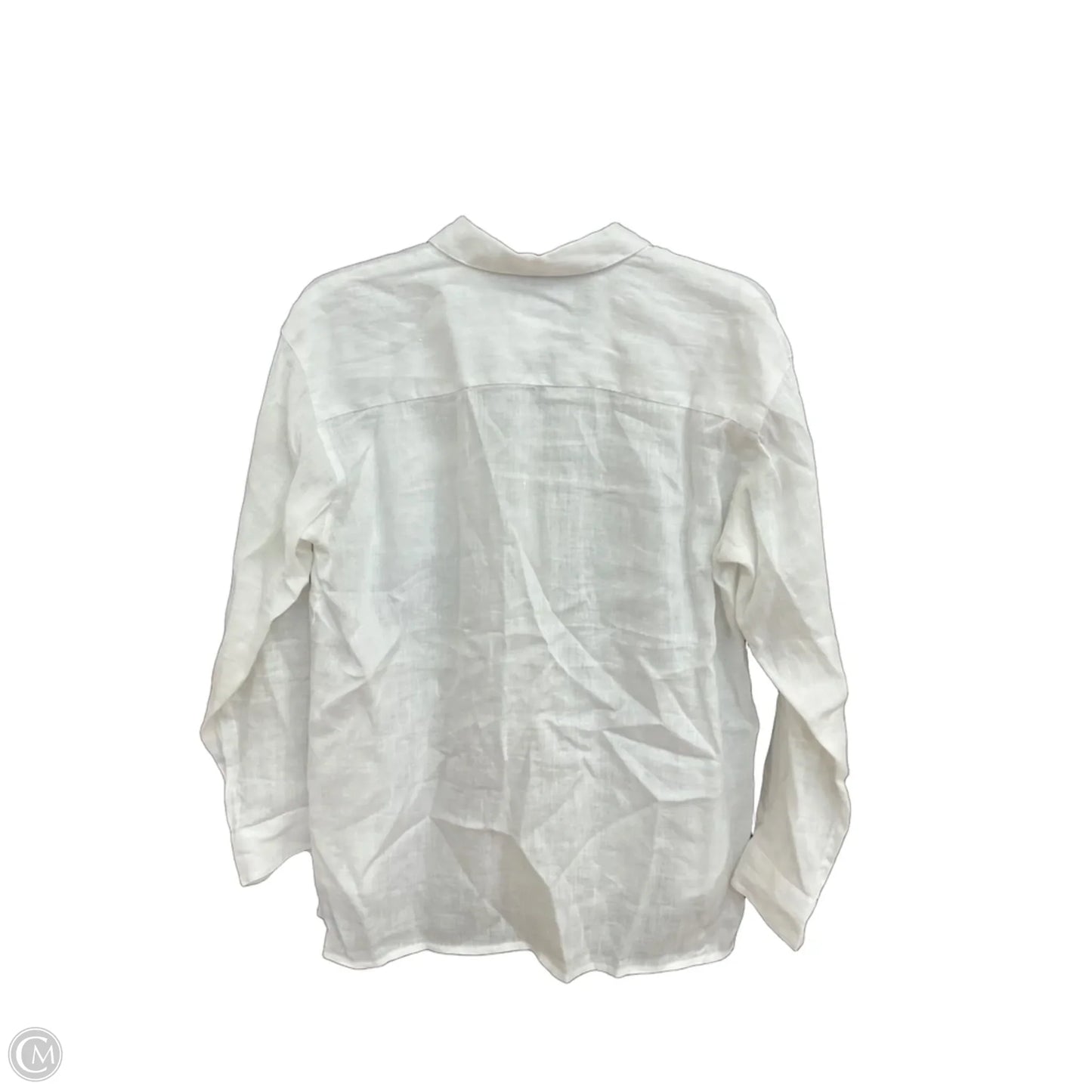 Blouse Long Sleeve By J. Jill In White, Size: Sp