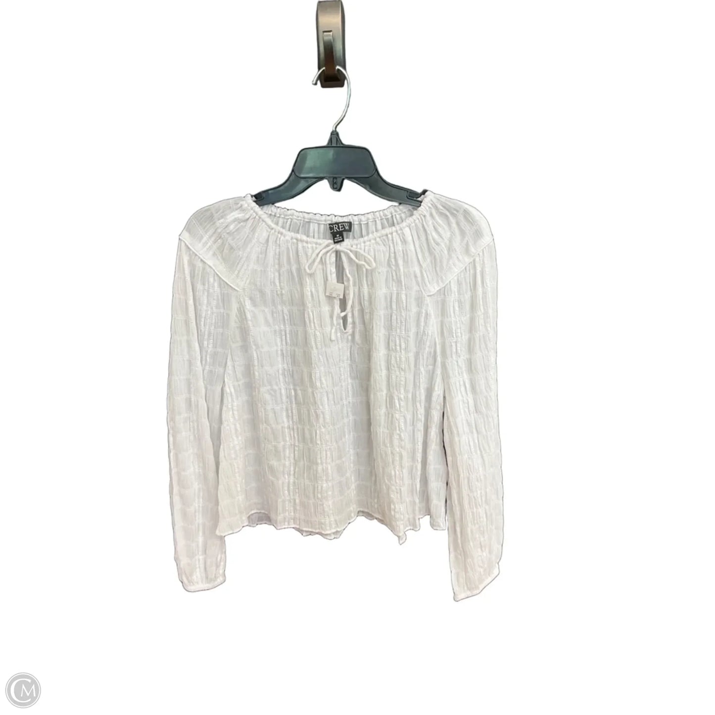 Top Long Sleeve By J. Crew In White, Size: M