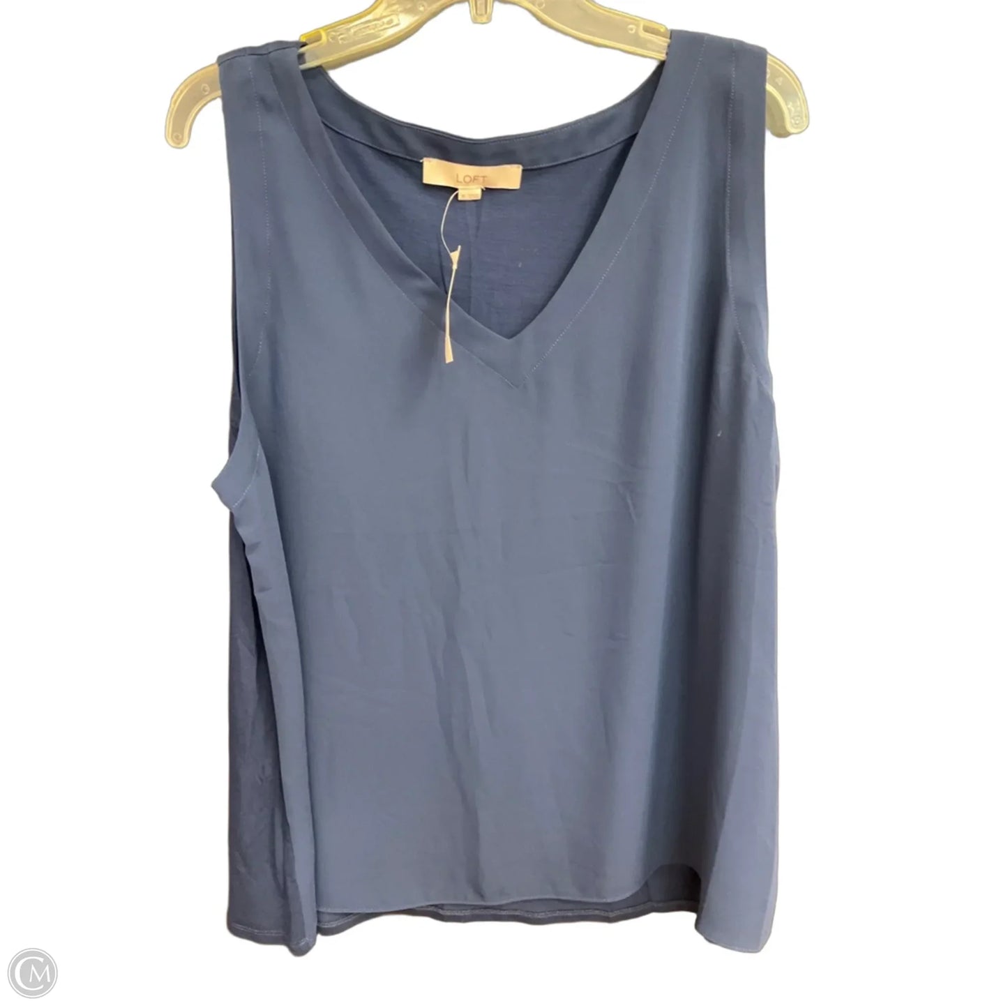 Top Sleeveless By Loft In Blue, Size: Xl