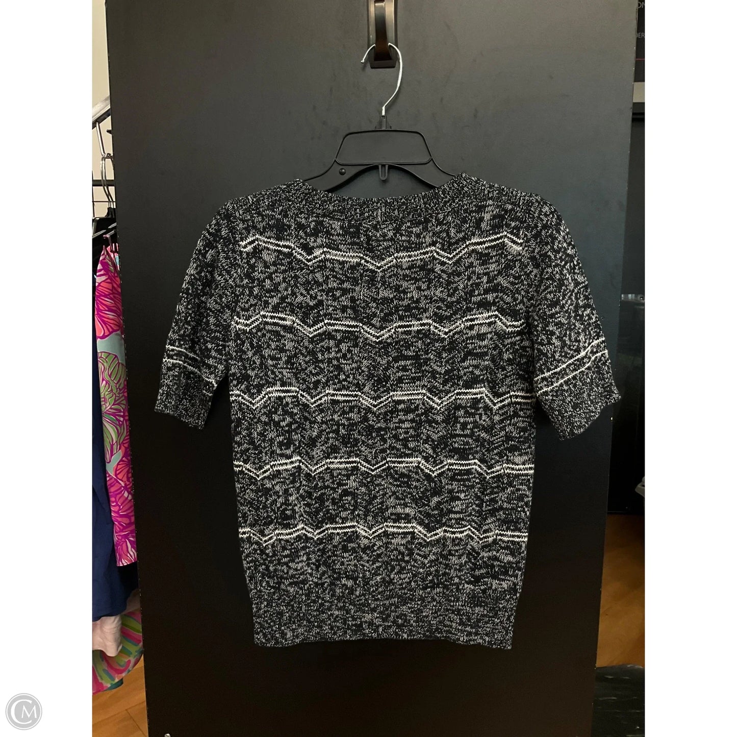 Sweater Short Sleeve By Lucky Brand In Navy, Size: S