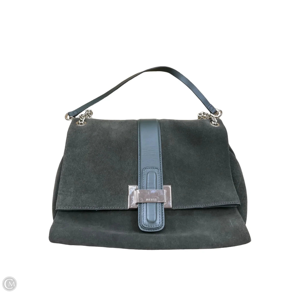 Handbag Leather By Reiss, Size: Medium