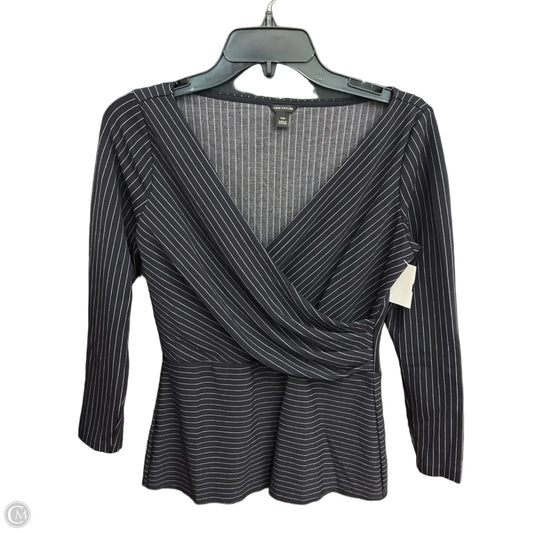 Top Long Sleeve By Ann Taylor In Navy, Size: Xxs