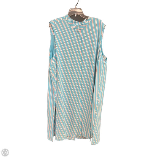 Dress Casual Midi By Anne Klein In Blue, Size: 3x