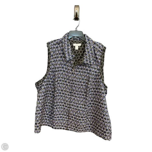 Vest Other By Cj Banks In Blue, Size: 3x