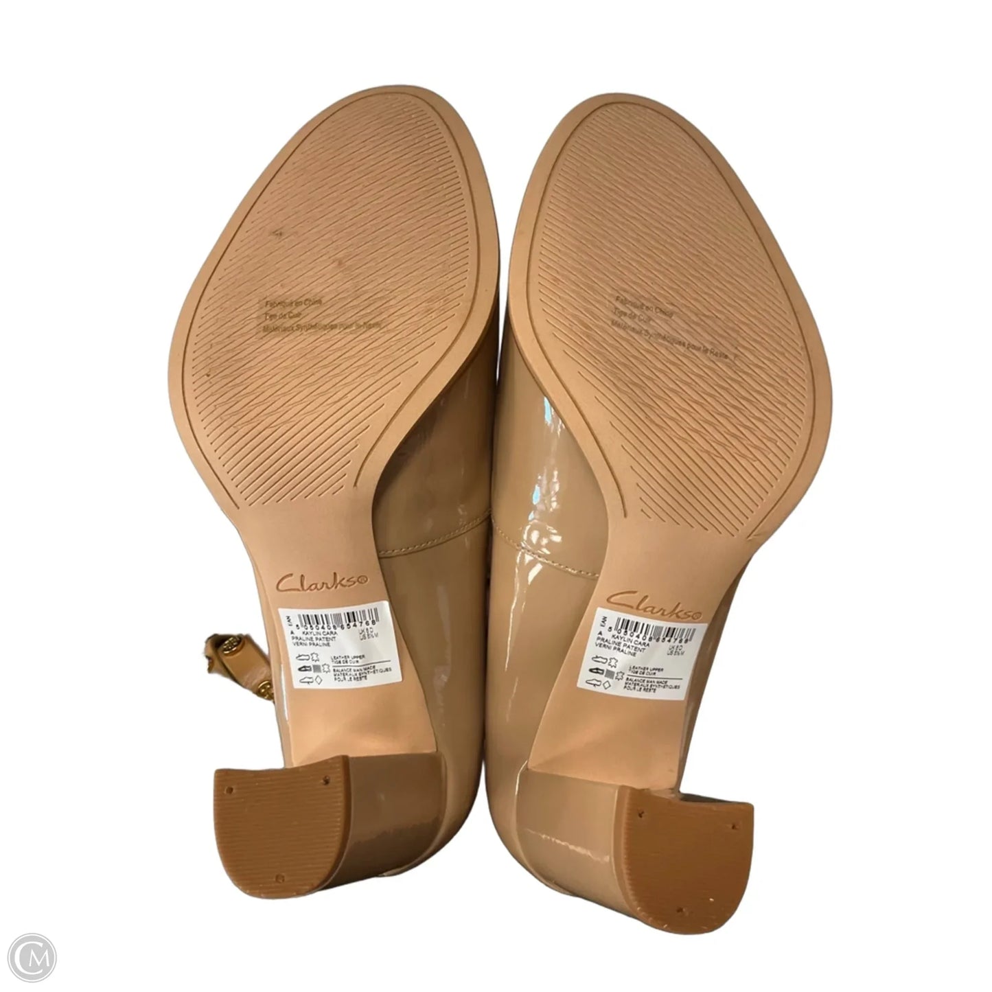 Shoes Heels Block By Clarks In Tan, Size: 8.5