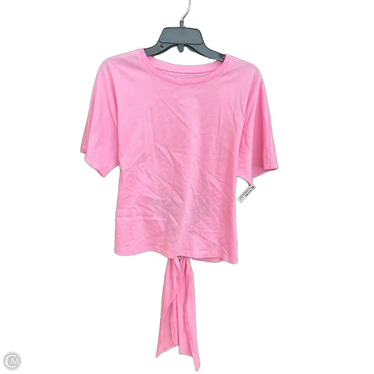 Top Short Sleeve By A New Day In Pink, Size: L