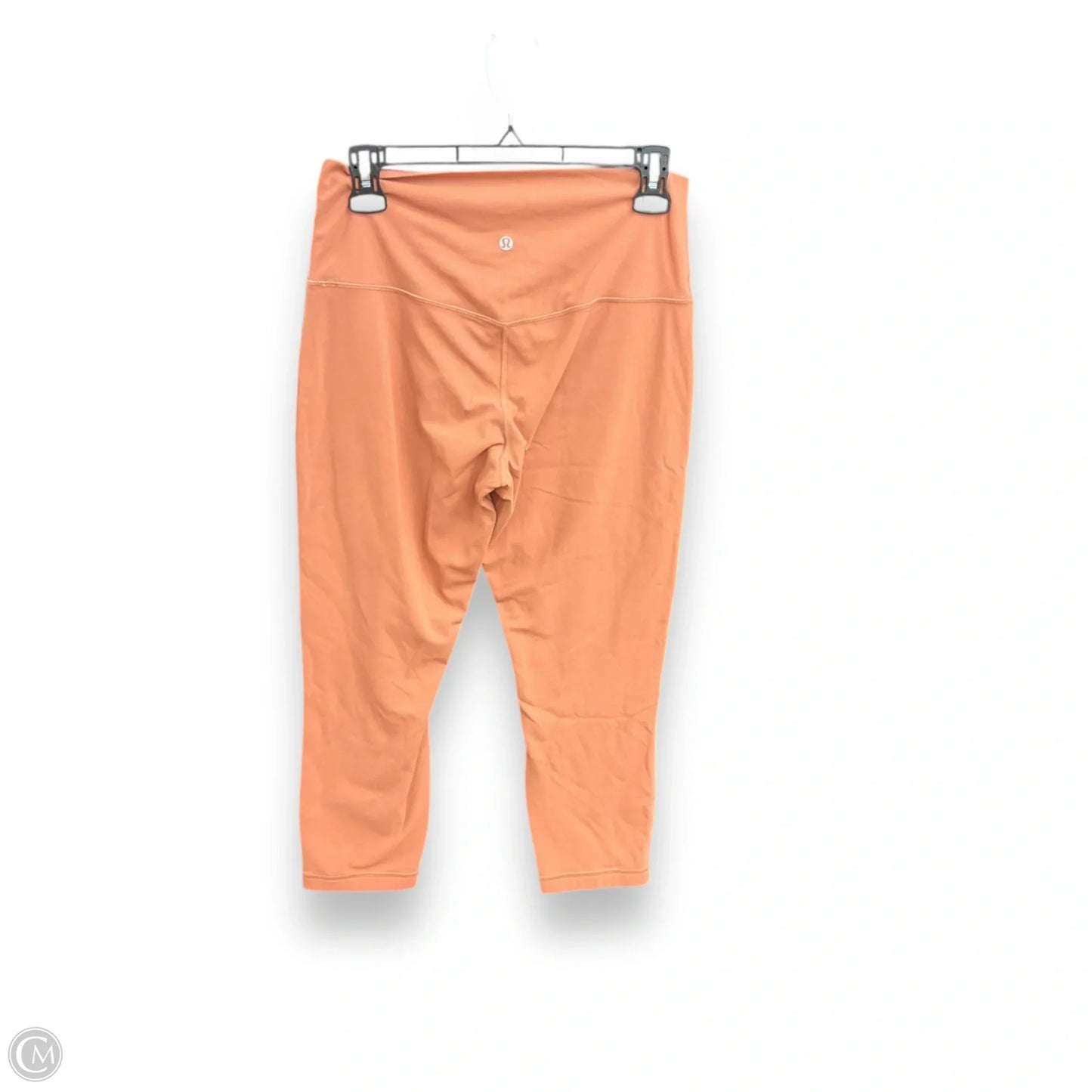 Athletic Leggings Capris By Lululemon In Orange, Size: 10