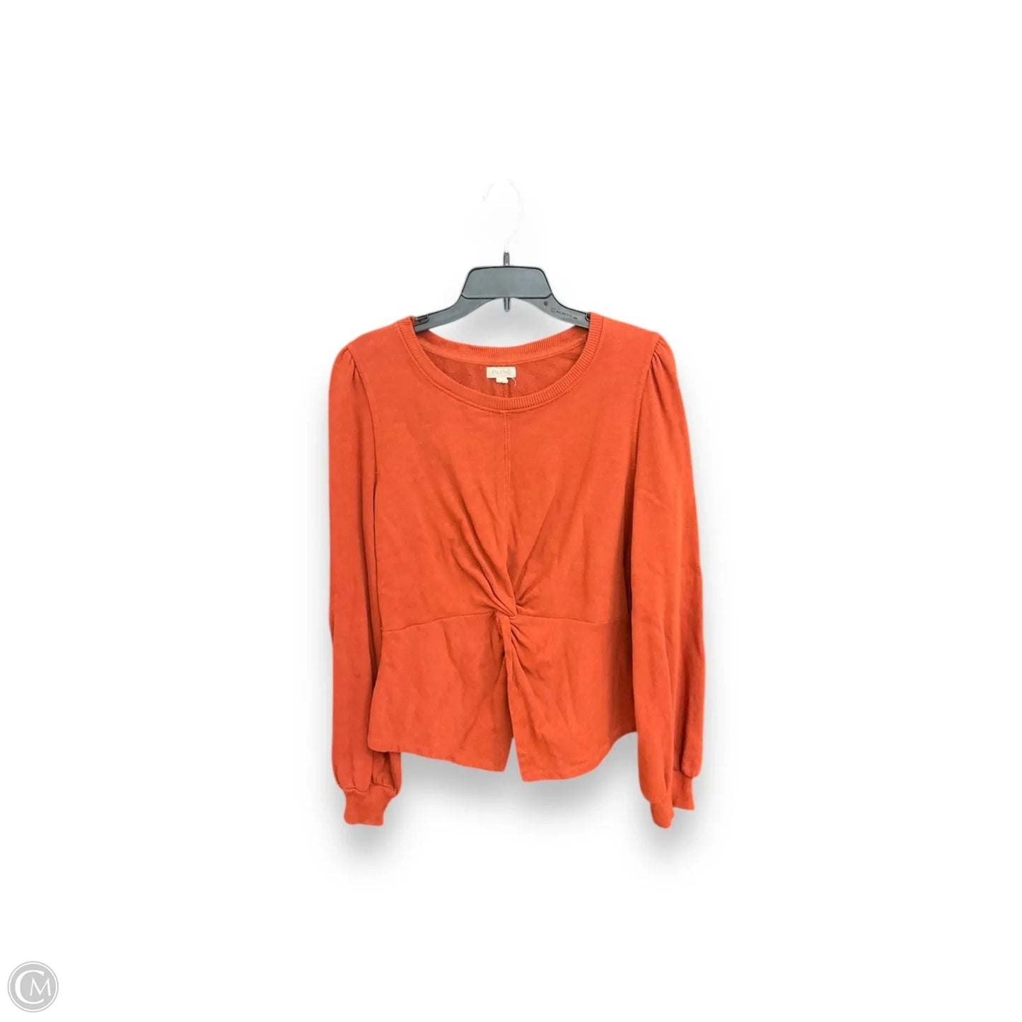 Top Long Sleeve By Pilcro In Orange, Size: M