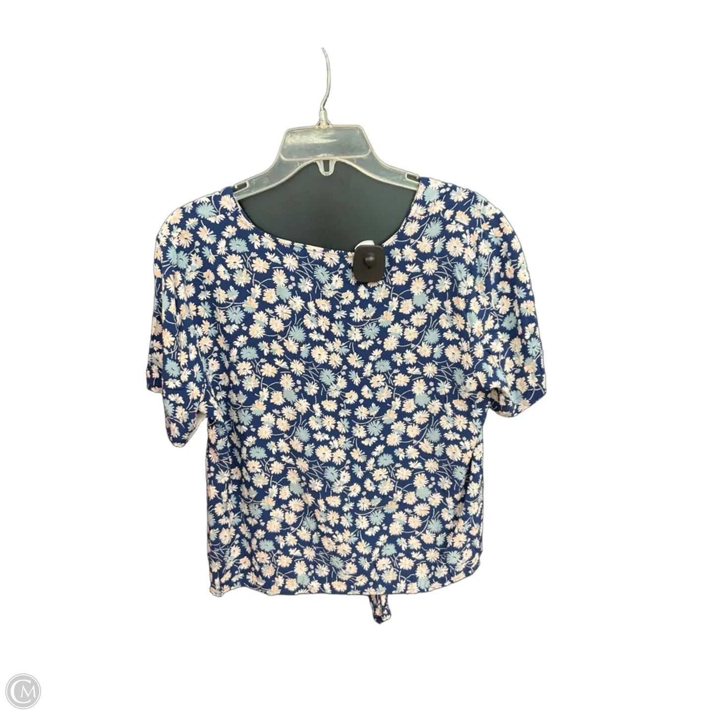 Top Short Sleeve By Madewell In Floral Print, Size: M