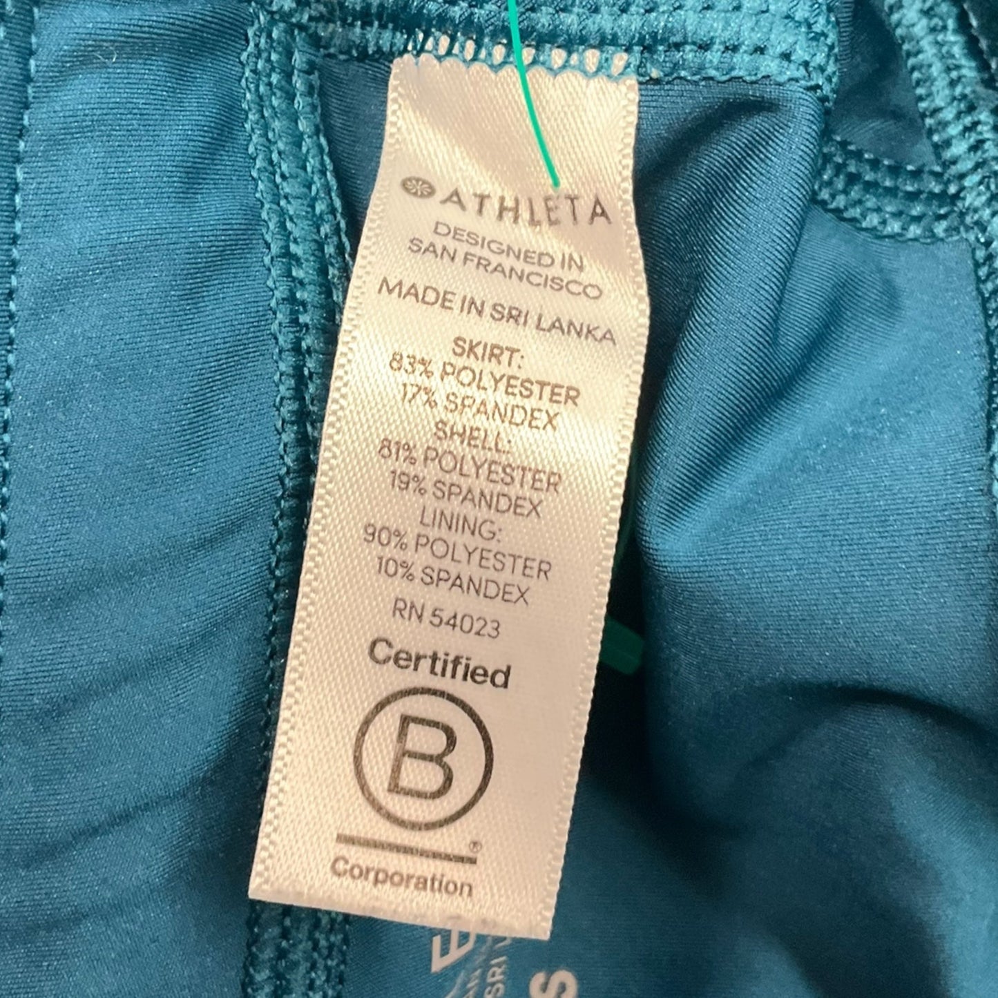 Athletic Skort By Athleta In Aqua, Size: S