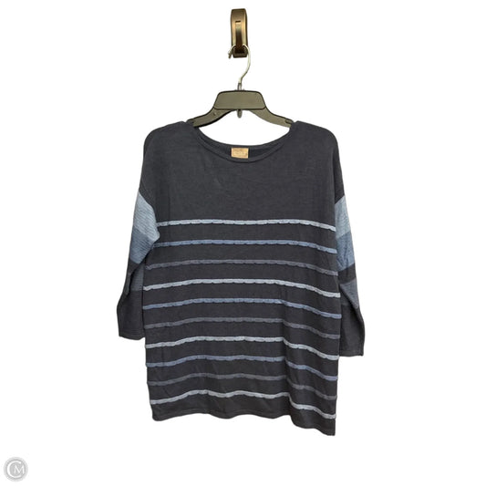 Top 3/4 Sleeve By Chicos In Blue, Size: 0