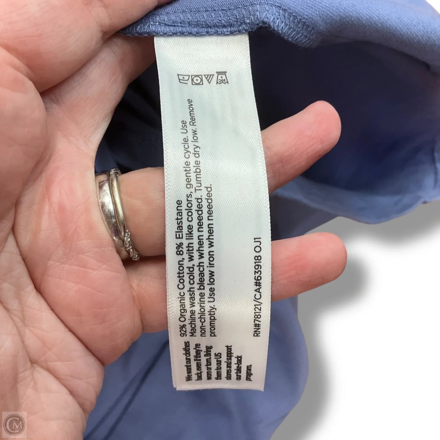 Dress Casual Midi By Eileen Fisher In Blue, Size: L