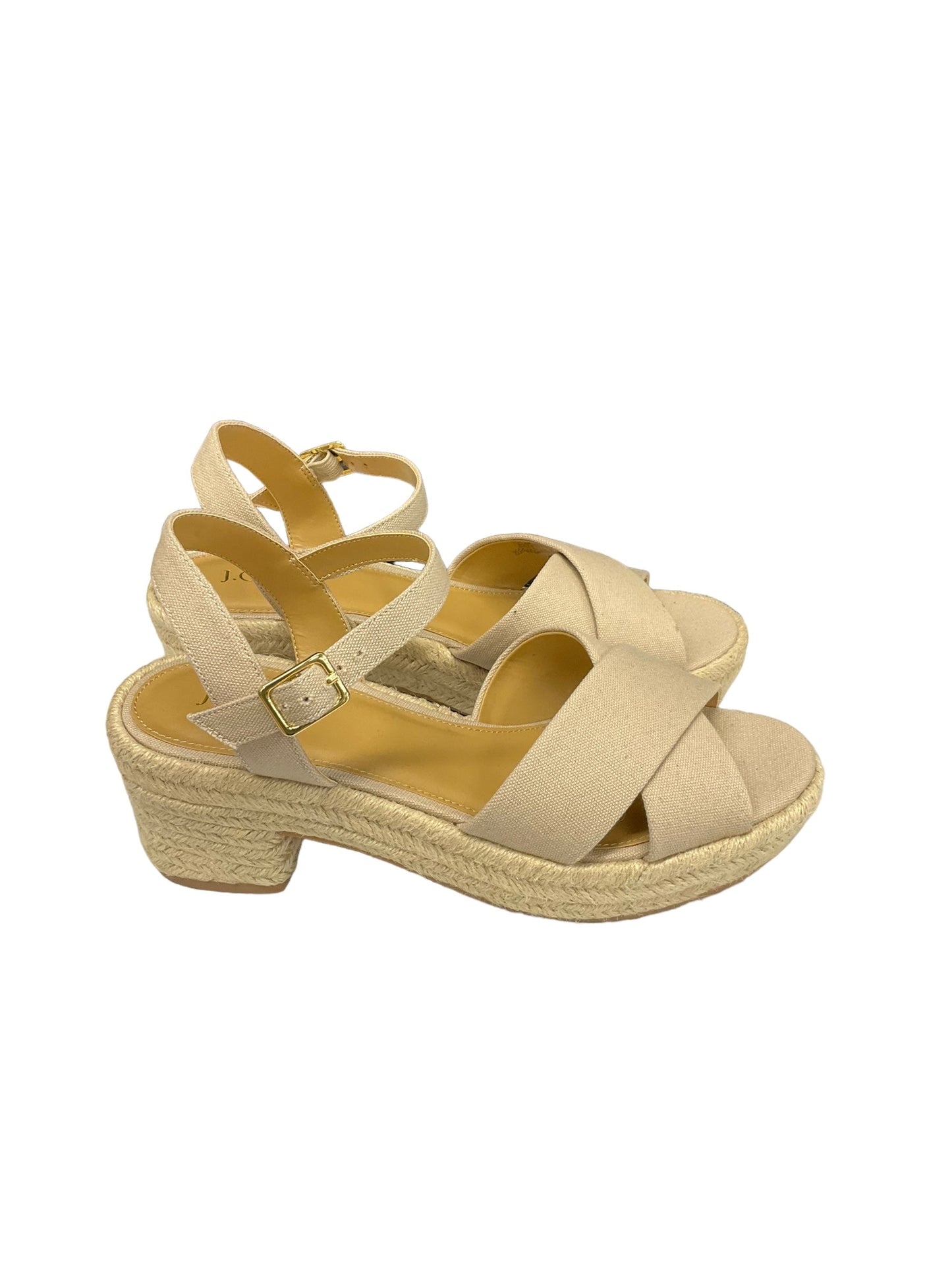 Shoes Heels Block By J. Crew In Beige, Size: 8.5