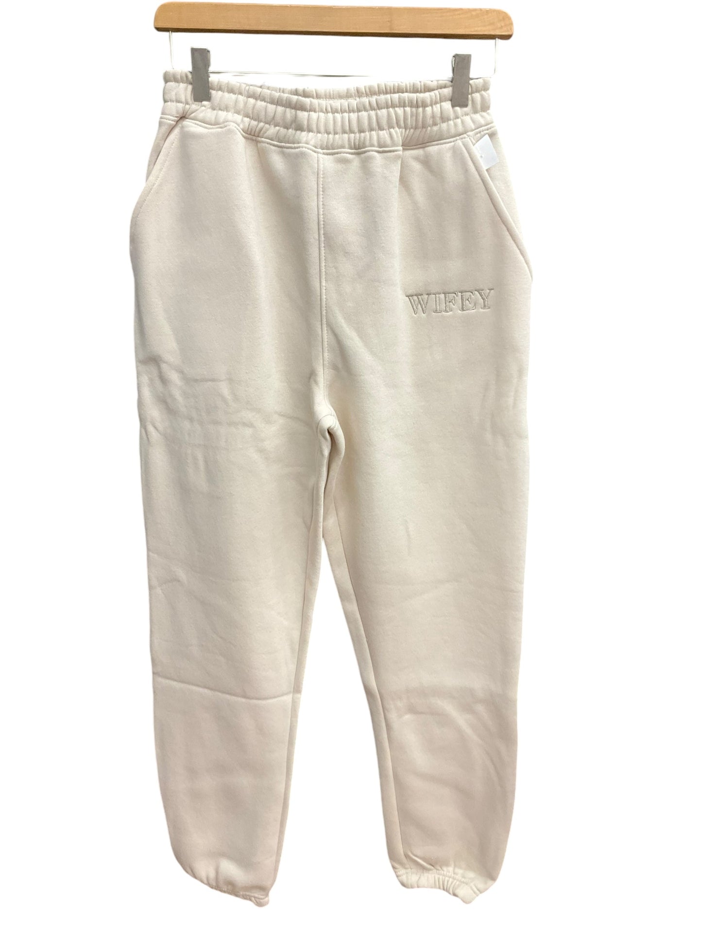 Athletic Pants By Clothes Mentor In Cream, Size: M