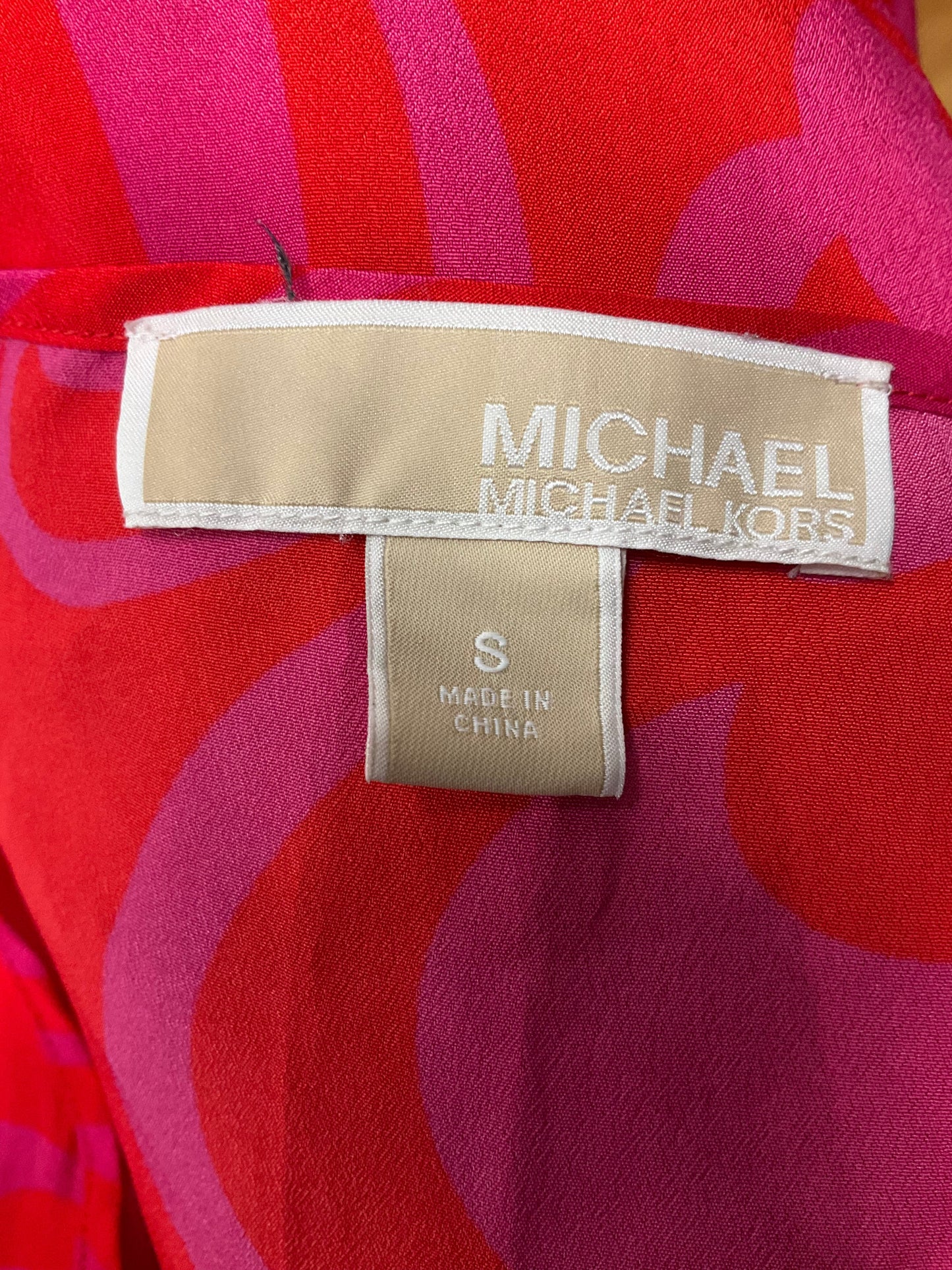 Red Pink Top Sleeveless Michael Kors O, Size S