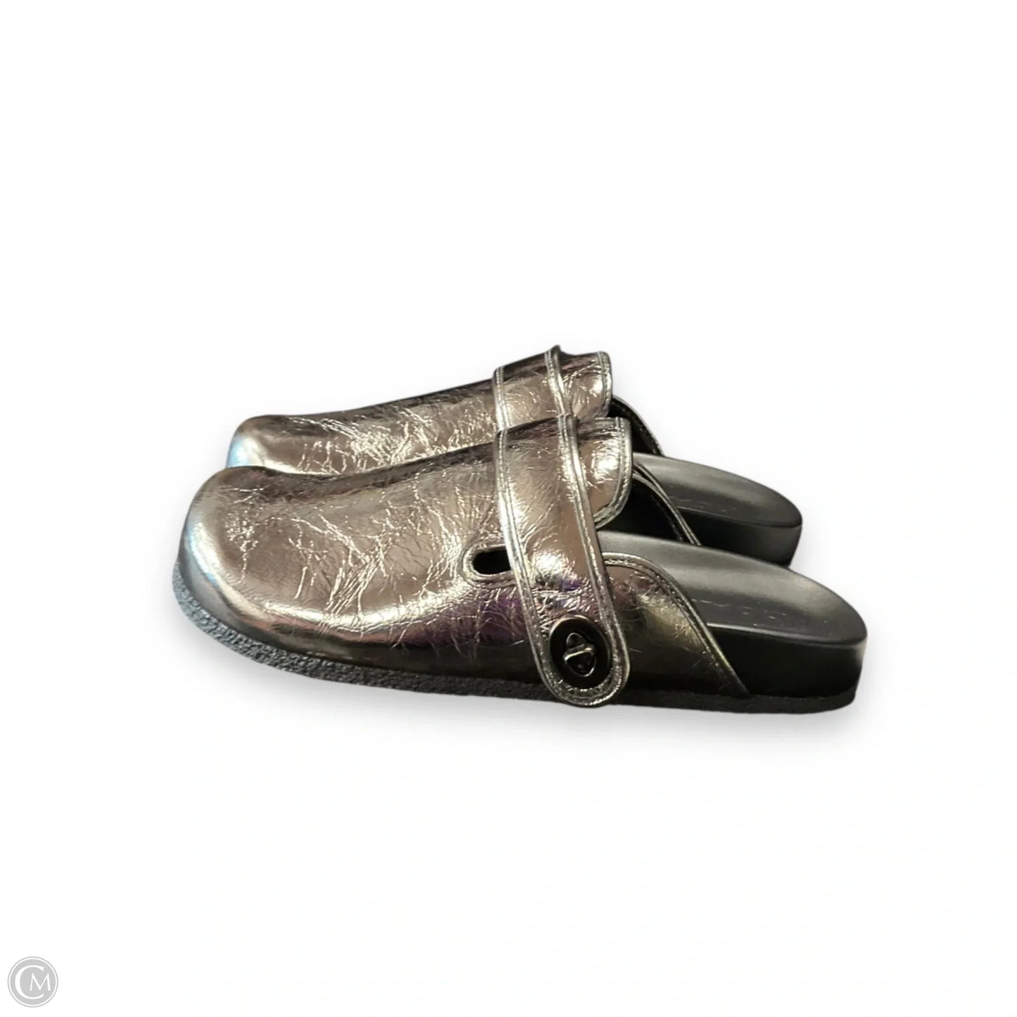 Shoes Designer By Coach In Black & Silver, Size: 7