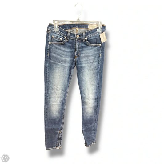 Jeans Skinny By Rag And Bone In Blue Denim, Size: 4
