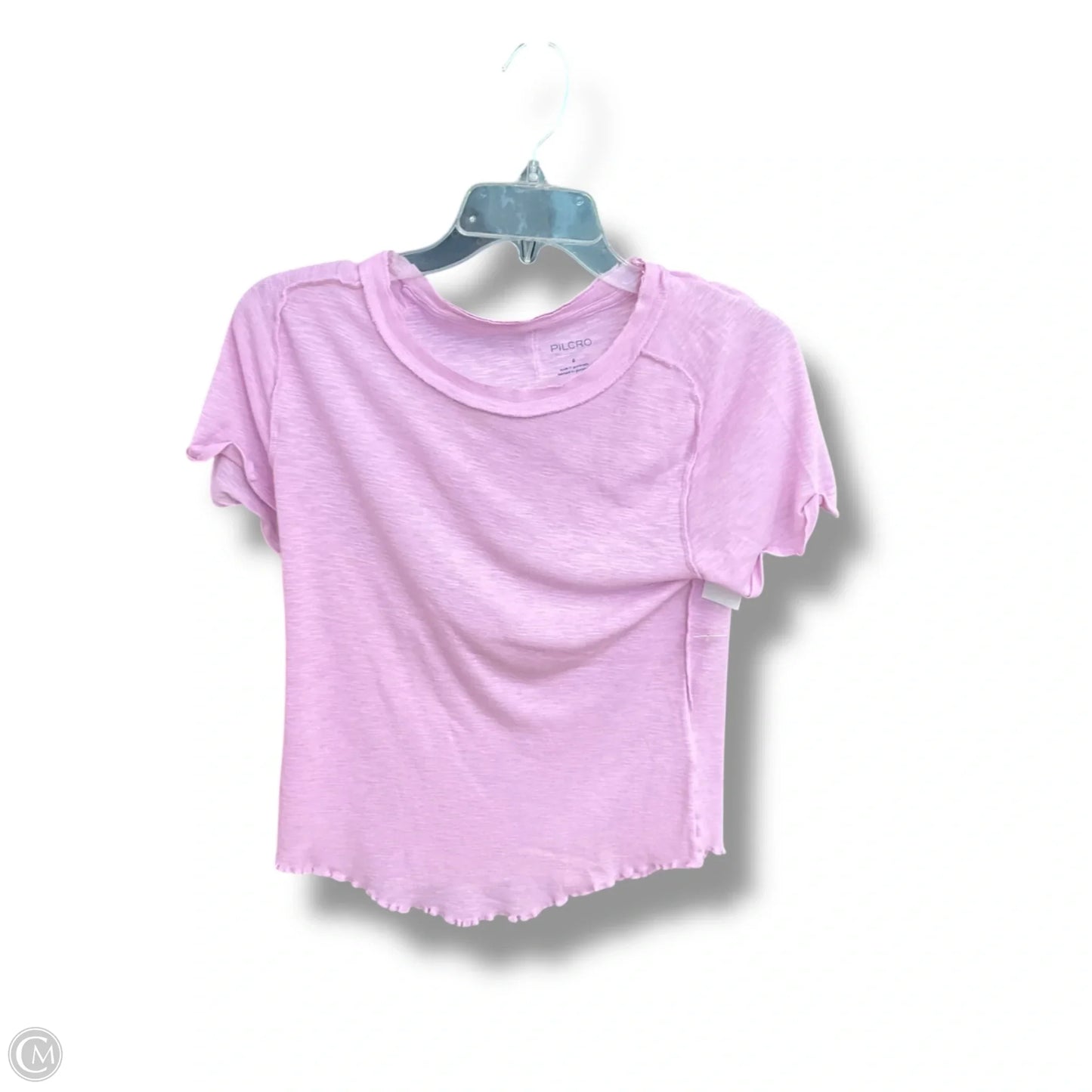 Top Short Sleeve Basic By Pilcro In Pink, Size: S