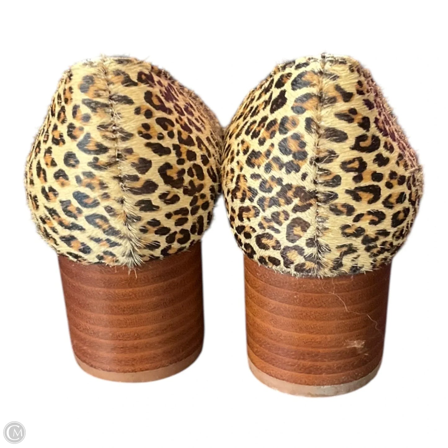 Shoes Heels Block By Crown Vintage In Animal Print, Size: 7.5