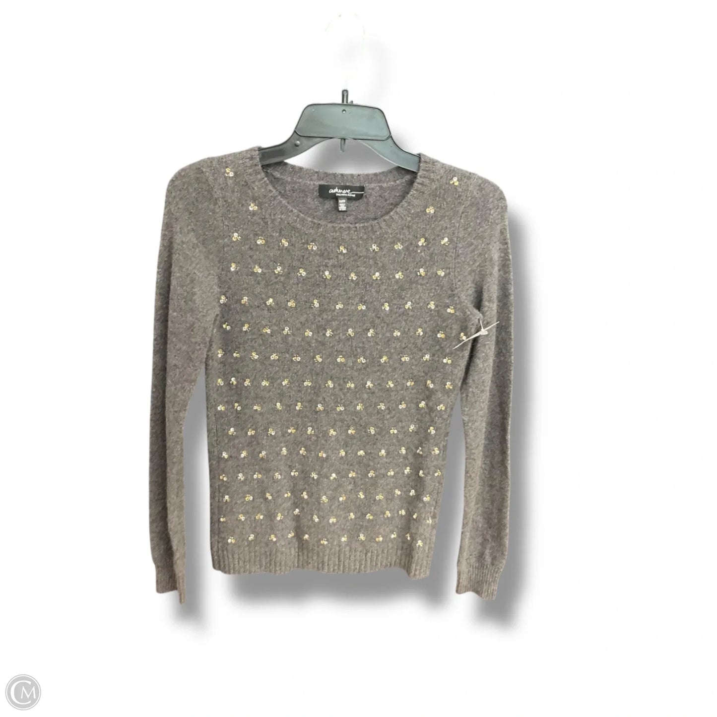 Sweater Cashmere By Saks Fifth Avenue In Grey, Size: Xs