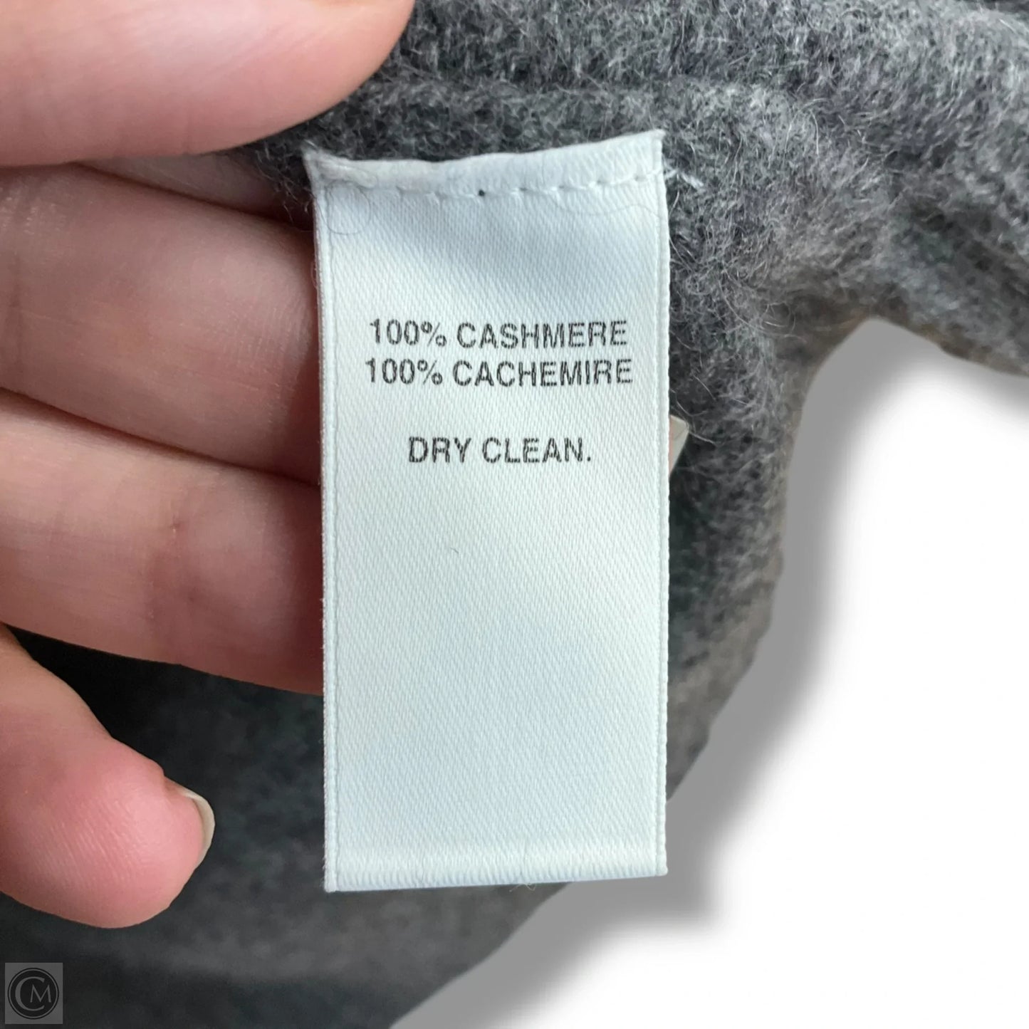 Sweater Cashmere By Saks Fifth Avenue In Grey, Size: Xs