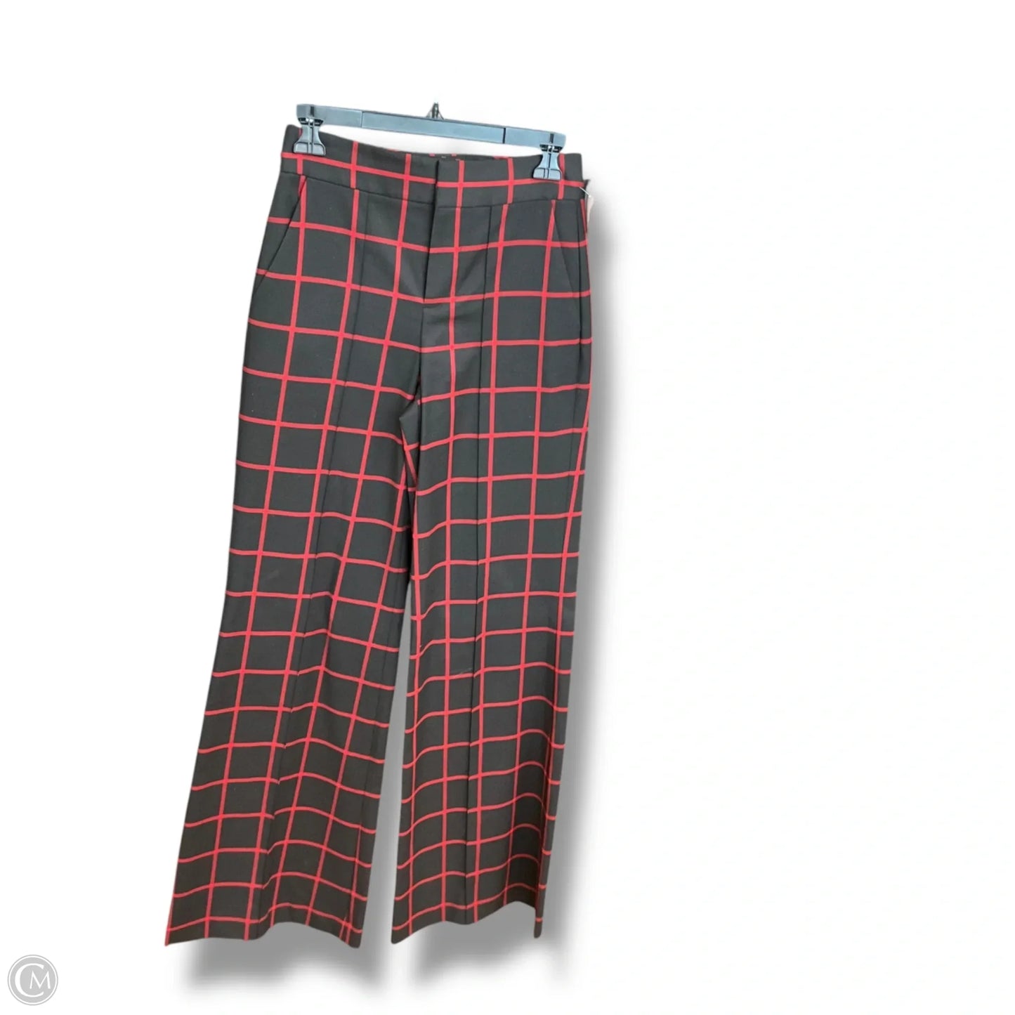 Pants Designer By Alice + Olivia In Black & Red, Size: 0