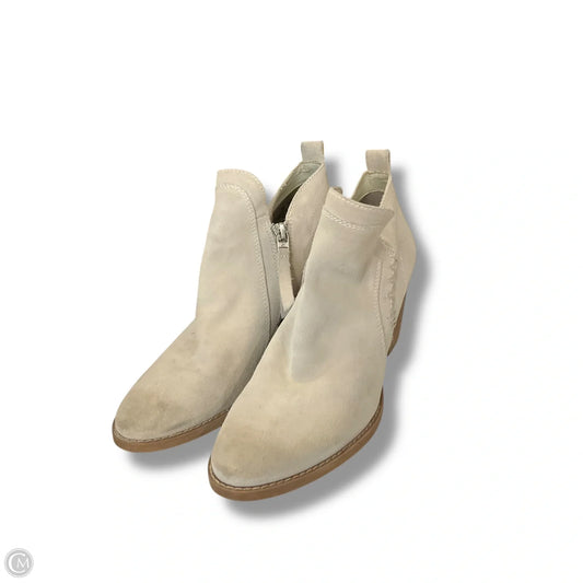 Boots Ankle Heels By Sam Edelman In Beige, Size: 8