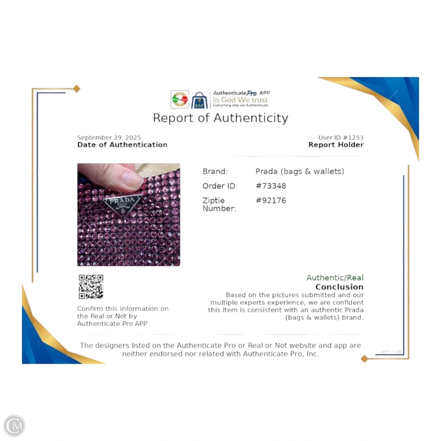 Crossbody Luxury Designer By Prada, Size: Small