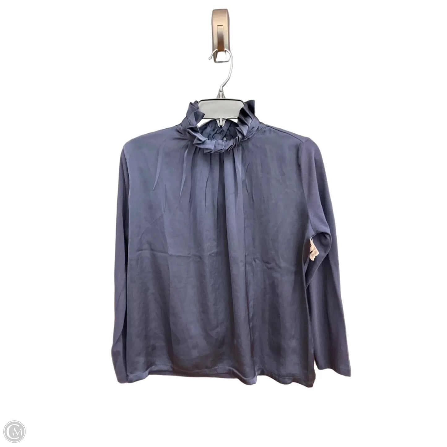 Top Long Sleeve By Banana Republic In Blue, Size: S