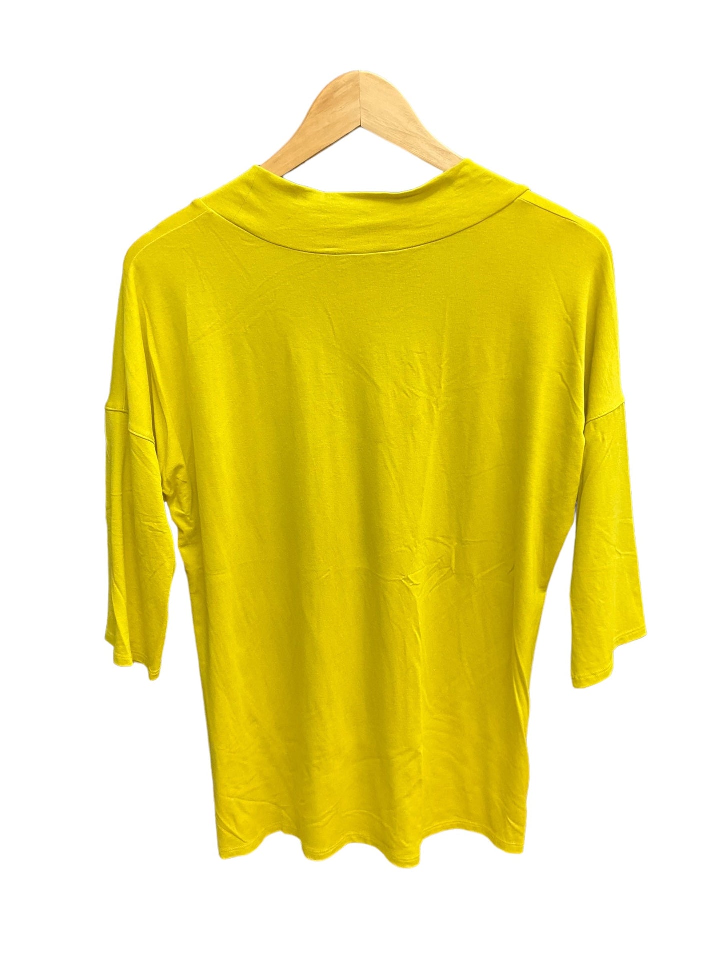 Yellow Top 3/4 Sleeve Anne Klein, Size Xl