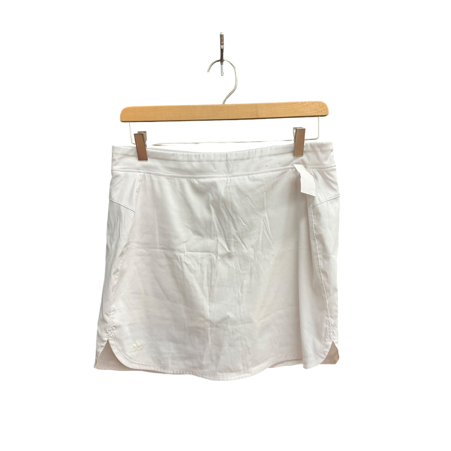 Athletic Skort By Adidas In White, Size: S