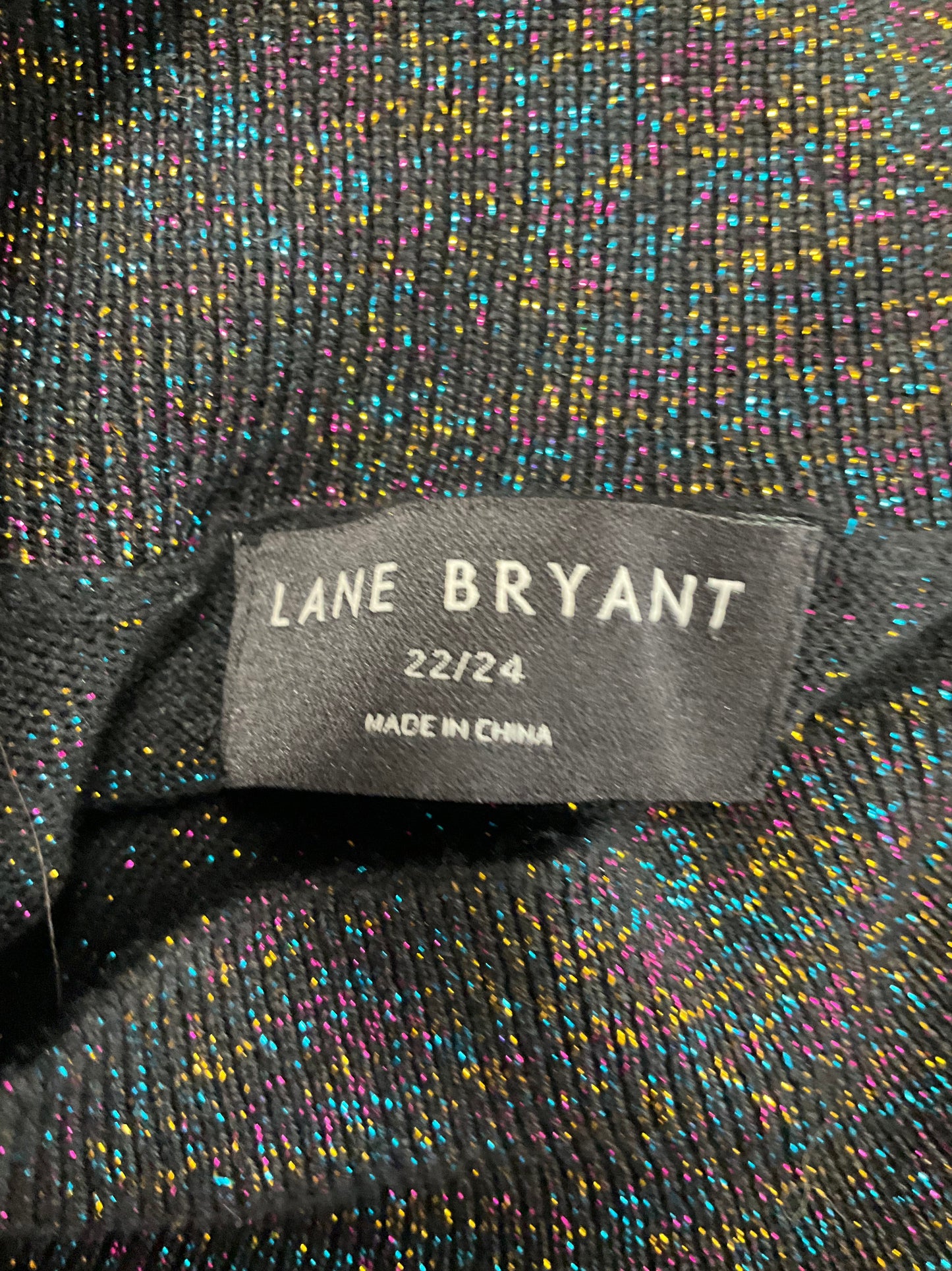 Multi-colored Dress Casual Midi Lane Bryant, Size 3x